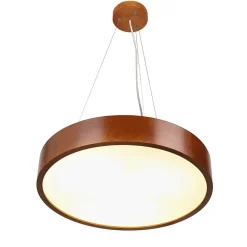 Lampe Esstisch Hängelampe Holz rustikal 3xW27 rund