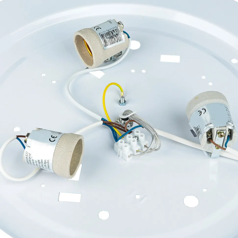 Lampe Esstisch Hängelampe Holz rustikal 3xW27 rund