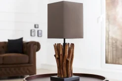 Lampe Modern Tisch Designerleuchte aus echtem Holz