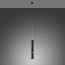 LED Akku Pendelleuchte Schwarz Metall Touch Dimmen 3 W