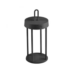 LED Akku Tischlampe Aluminium dimmbar IP44 2 W Schwarz