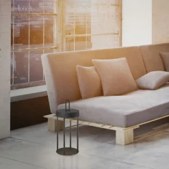 LED Akku Tischlampe Aluminium dimmbar IP44 2 W Schwarz