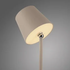 LED Akku Tischlampe Sandfarben dimmbar Touch 37 cm 2 W