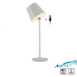 LED Akku Tischlampe Weiß dimmbar Touch 37 cm 320 lm 2 W