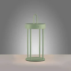 LED Akku Tischleuchte Aluminium dimmbar IP44 2 W Grün
