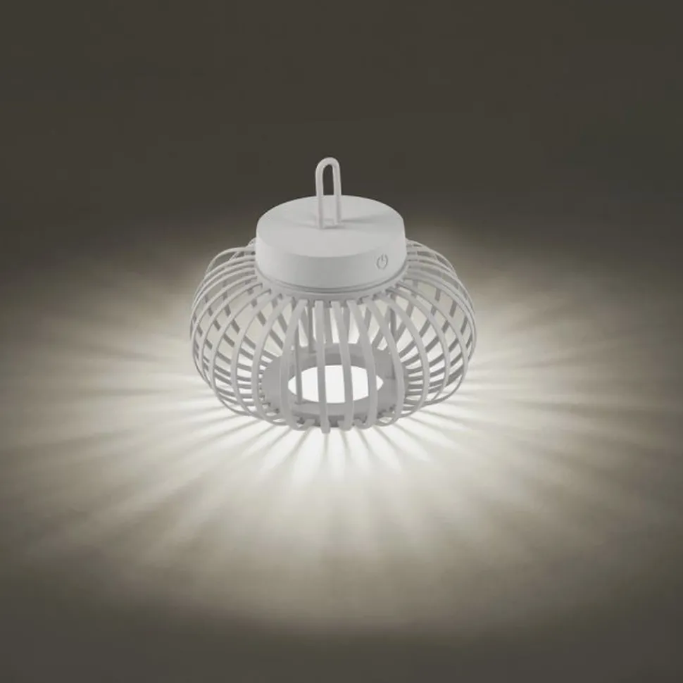 LED Akku Tischleuchte Dimmer Touch 22 cm IP44 2 W Weiß