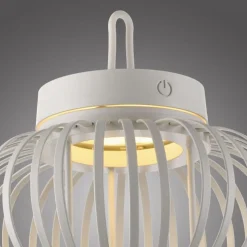 LED Akku Tischleuchte Dimmer Touch 22 cm IP44 2 W Weiß