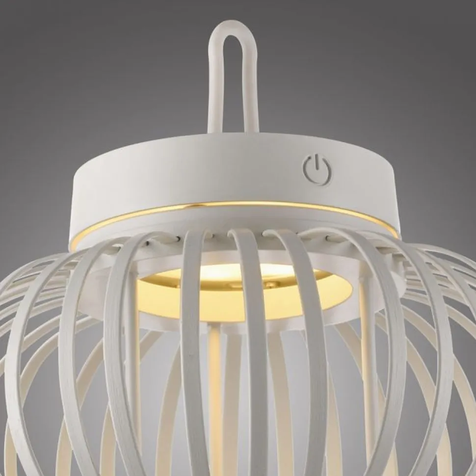 LED Akku Tischleuchte Dimmer Touch 22 cm IP44 2 W Weiß