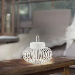 LED Akku Tischleuchte Dimmer Touch 22 cm IP44 2 W Weiß