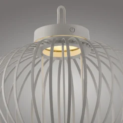 LED Akku Tischleuchte IP44 Schwarz dimmbar Touch 33 cm