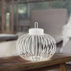 LED Akku Tischleuchte Weiß Dimmer Touch 33 cm IP44 2 W