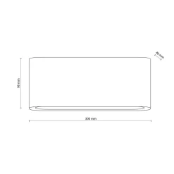 LED Außenlampe Wand Metall Schwarz 30 cm IP54 Up Down