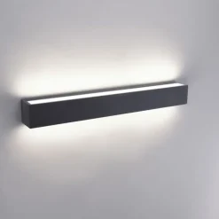 LED Außenleuchte Wand Aluminium B:50 cm IP65 Up & Down