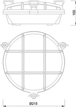 LED Außenwandleuchte Messing Maritim rund IP54