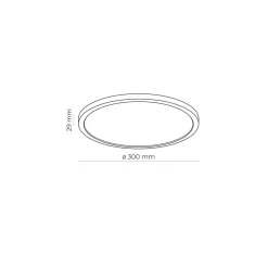 LED Badezimmerleuchte dimmbar IP54 Ø 30 cm Farbwechsel Weiß
