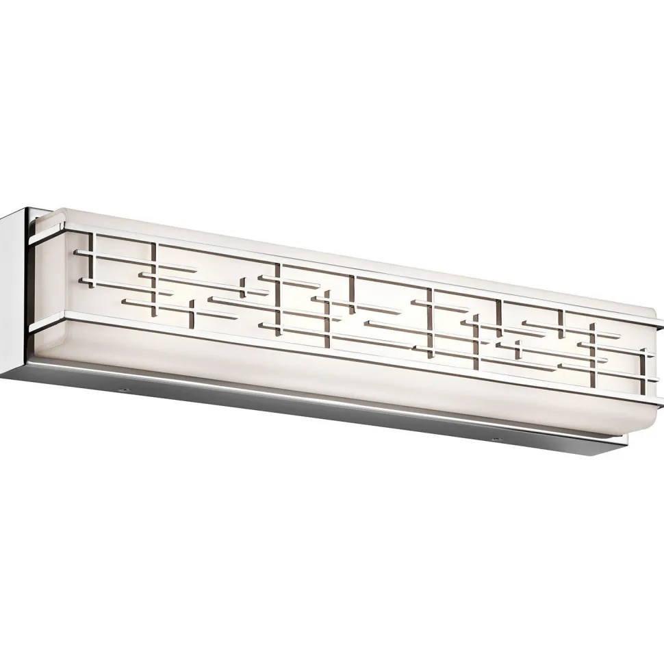 LED Badezimmerleuchte HEIKIAN 61cm lang Glas IP44