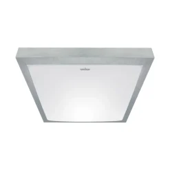 LED Badezimmerleuchte IP44 B: 27 cm in Silber Weiß 4000 K Decke