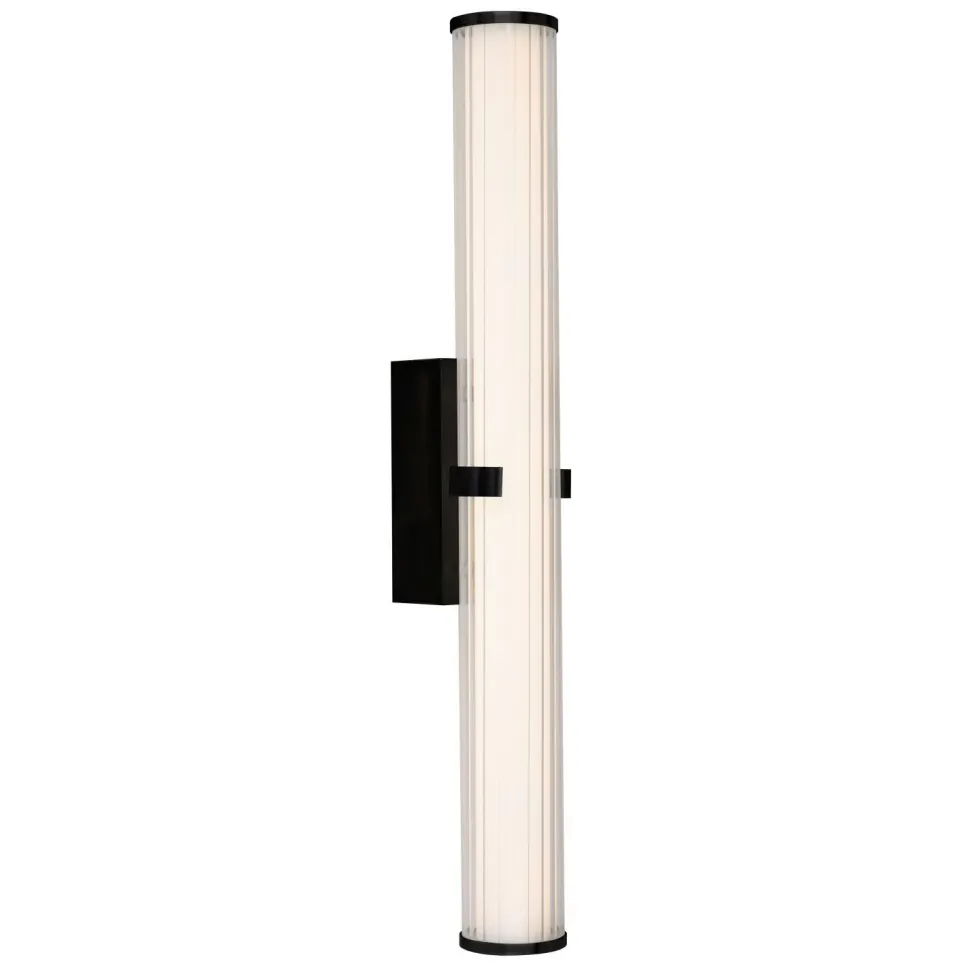 LED Badezimmerleuchte Wand 63 cm IP44 Glas Metall 3000 K