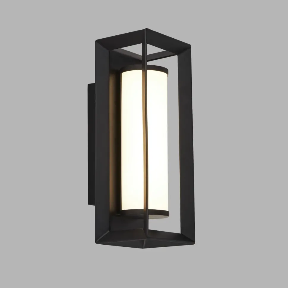 LED Badlampe Wand IP44 Schwarz Weiß H: 20 cm blendarm