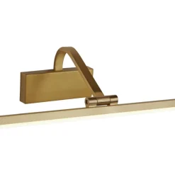 LED Bilderlampe in Messing B: 70 cm Metall verstellbar