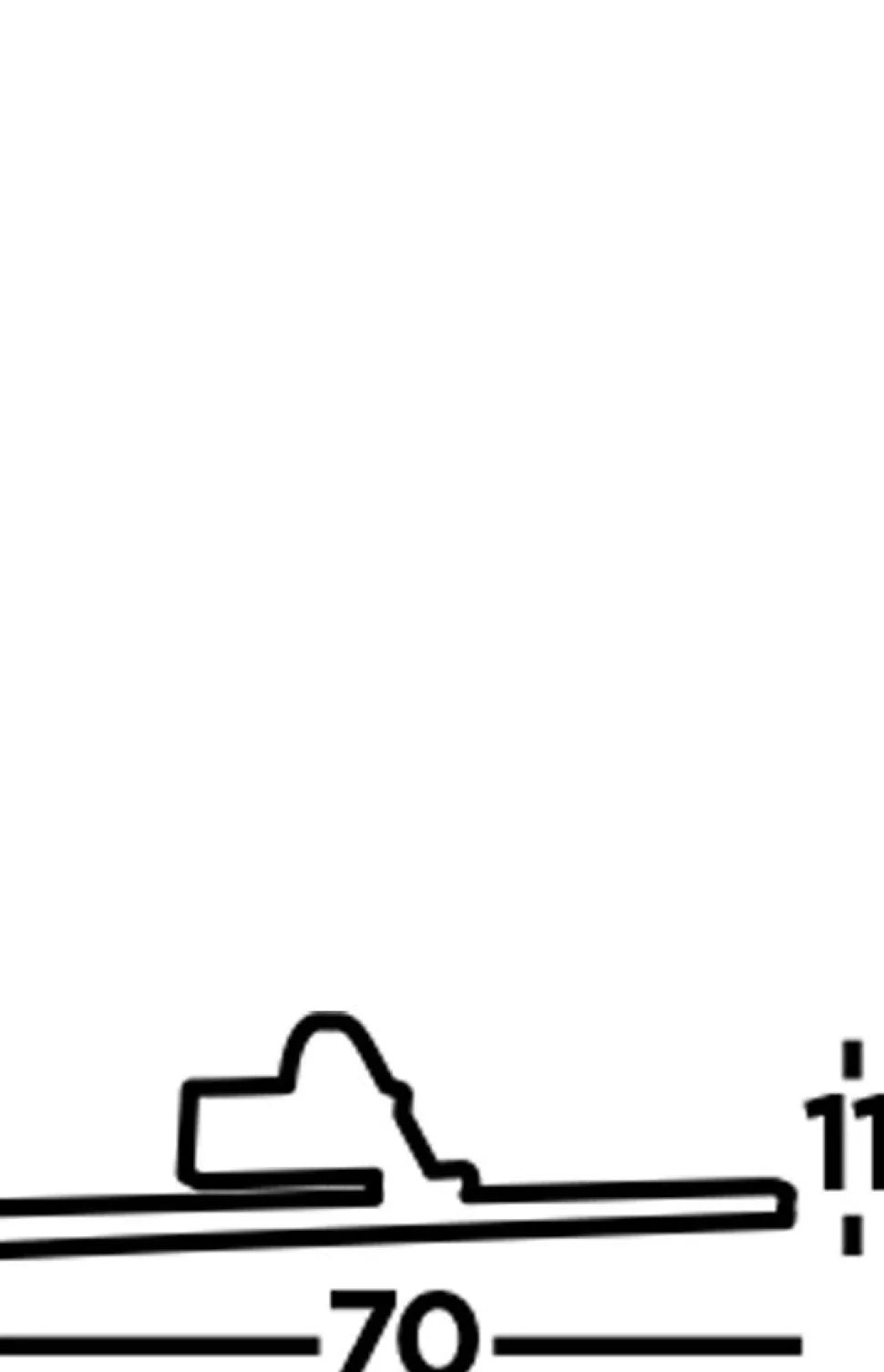 LED Bilderlampe in Messing B: 70 cm Metall verstellbar