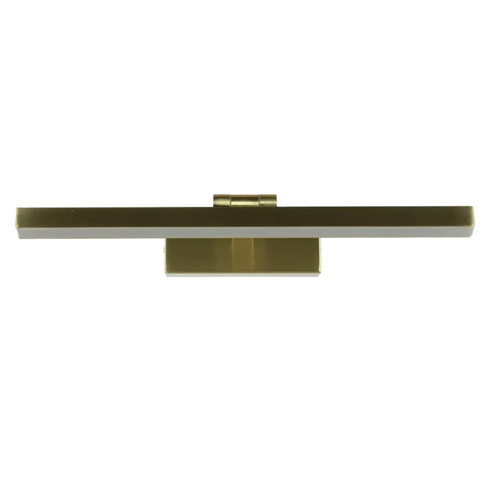 LED Bilderleuchte mit Schalter in Messing 3000 K B: 39 cm