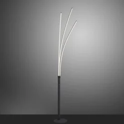 LED Bogenleuchte Schwarz Metall 6 W 733 lm 215 cm XXL