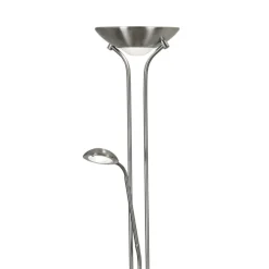 LED Deckenfluter Leselampe 180 cm in Silber 3000 K