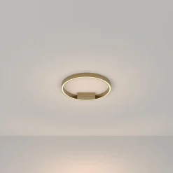 LED Deckenlampe Aluminium 3000 K warmweiß 1200 lm rund