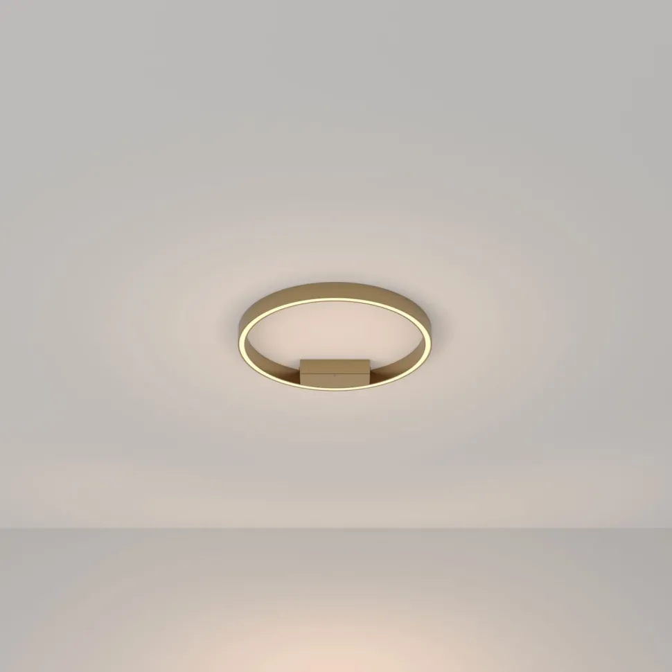 LED Deckenlampe Aluminium 3000 K warmweiß 1200 lm rund