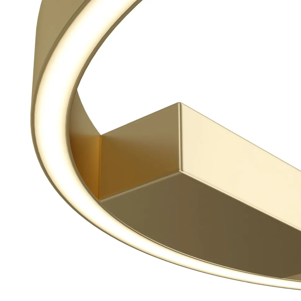 LED Deckenlampe Aluminium Ø 40 cm in Messing rund TESSA