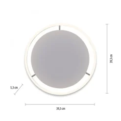 LED Deckenlampe Aluminium Metall Ø39,3 cm 20 W dimmbar