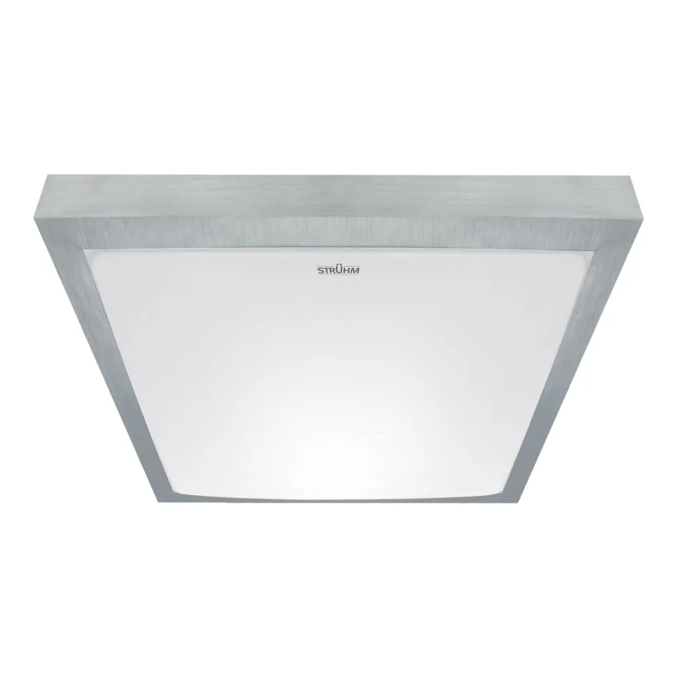 LED Deckenlampe Bad IP44 4000 K B: 32 cm in Silber Weiß