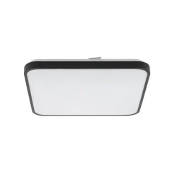 LED Deckenlampe blendarm Aluminium 32 W 4000 K Schwarz