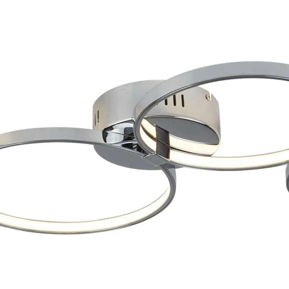 LED Deckenlampe Chrom B: 75 cm 3000 K 2240 lm Metall