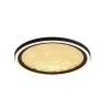 LED Deckenlampe in Schwarz Gold Metall 21 W Ø30 cm rund