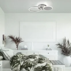 LED Deckenlampe in Stahl Metall warmweiß 26 W beweglich