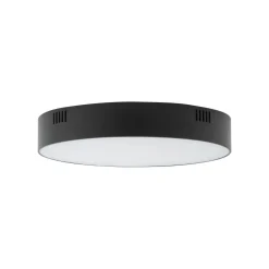 LED Deckenlampe klein Ø 16 cm rund Schwarz 3000 K 1600 lm