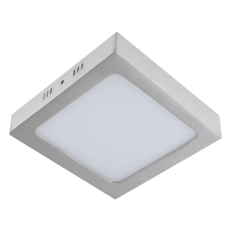 LED Deckenlampe klein B: 22,5 cm Chrom matt Weiß 4000 K
