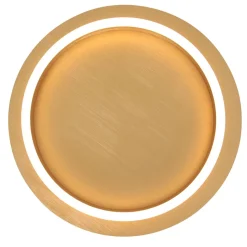 LED Deckenlampe Metall Kunststoff in Gold B:32 cm Ring