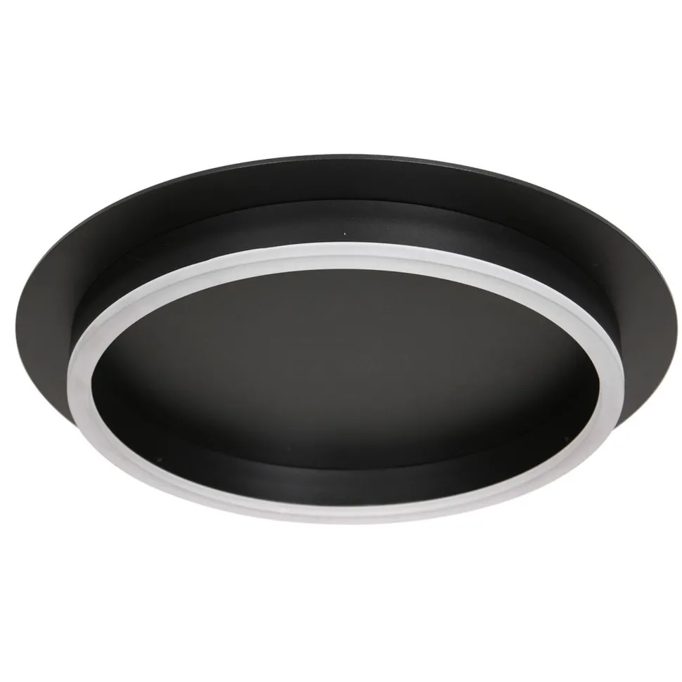 LED Deckenlampe Metall Kunststoff Schwarz 20 W 2700 K