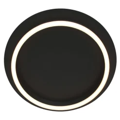 LED Deckenlampe Metall Kunststoff Schwarz 20 W 2700 K
