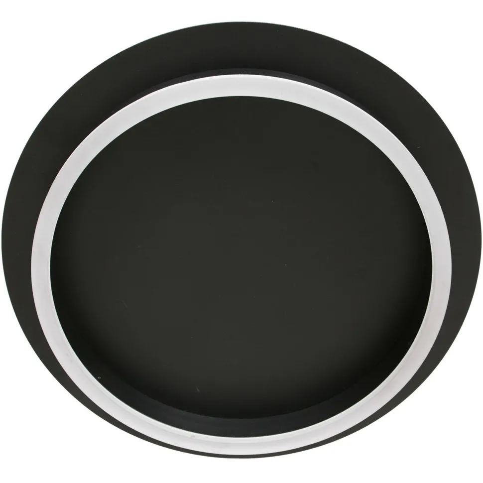 LED Deckenlampe Metall Kunststoff Schwarz 20 W 2700 K