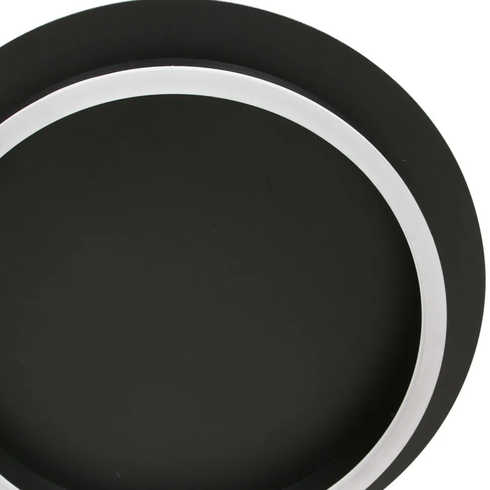 LED Deckenlampe Metall Kunststoff Schwarz 20 W 2700 K