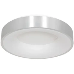 LED Deckenlampe Metall Kunststoff in Silber Weiß 2700 K