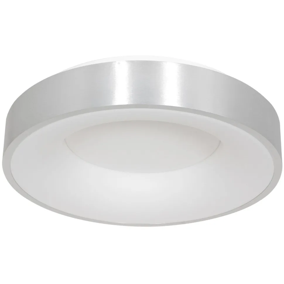 LED Deckenlampe Metall Kunststoff in Silber Weiß 2700 K