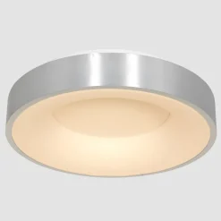 LED Deckenlampe Metall Kunststoff in Silber Weiß 2700 K