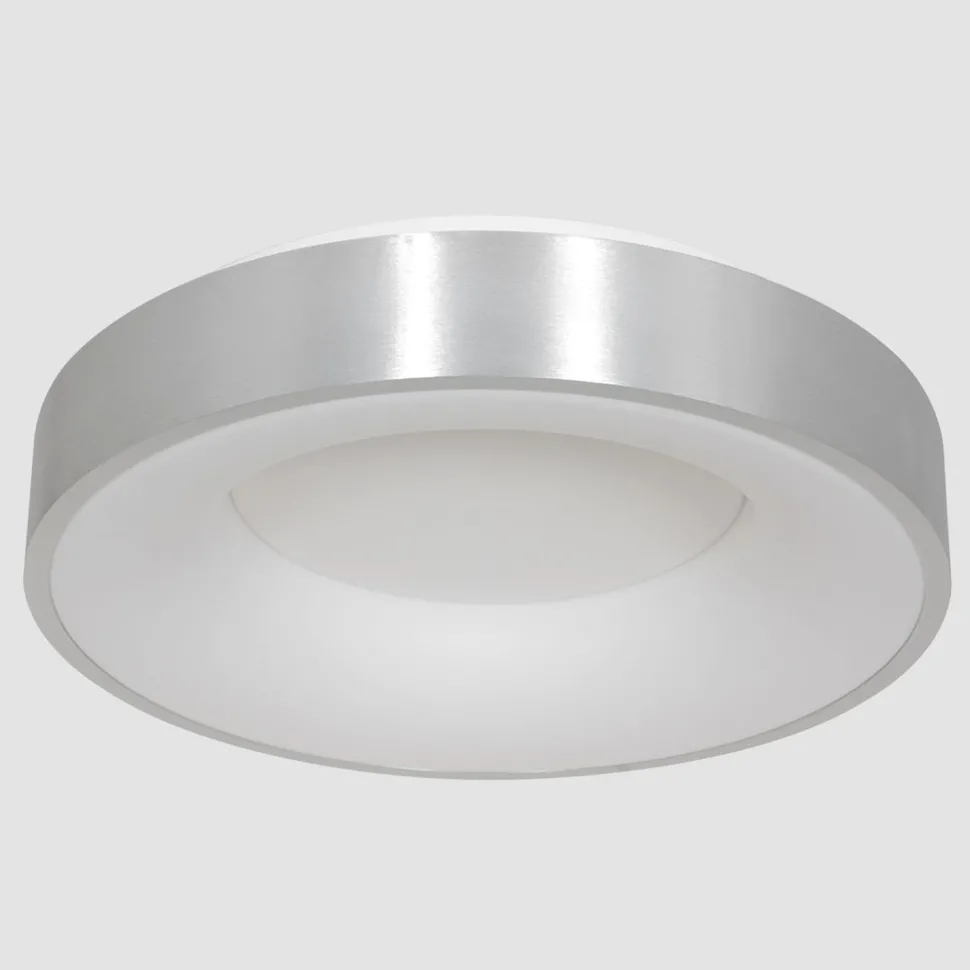 LED Deckenlampe Metall Kunststoff in Silber Weiß 2700 K