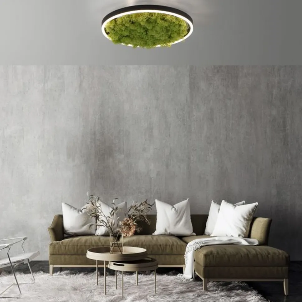 LED Deckenlampe Moos Schwarz 3000 K 2650 lm dimmbar