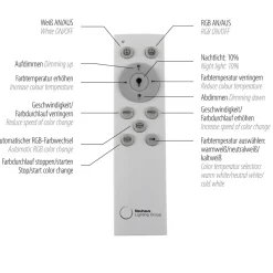 LED Deckenlampe Rainbow RGB dimmbar 5000 lm L:121 cm